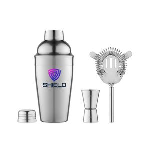 FIZZ Set Cocktail Acciaio Inox con Shaker e Accessori