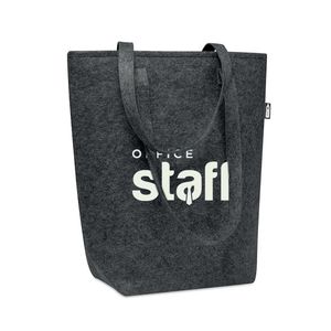 TASLO RPET Eco-Friendly RPET Felt Shopping Tote with Gussets