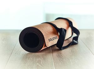 SAVASANA Eco-Friendly Cork Yoga Mat with Free Carrying Bag