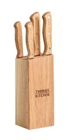 GOURMET Set ceppo e 6 coltelli