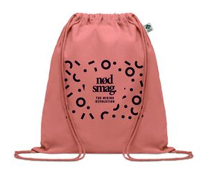 YUKI COLOUR Borsa con coulisse in cotone or - GiftRetail MO6355