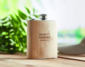 HIPHIP Eco-Friendly Bamboo Slim Hip Flask 175ml