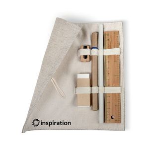 ECOSET Set in astuccio cotone e juta