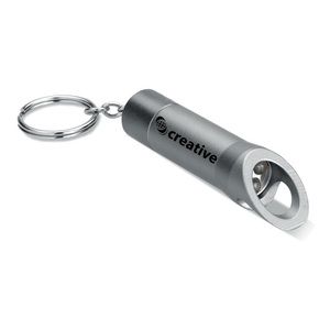 LITOP Portachiavi Torcia LED in Metallo con Apribottiglie - GiftRetail MO8142