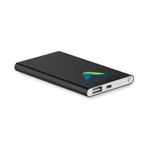POWERFLAT Ultra Slim 4000 mAh Aluminum USB Power Bank - GiftRetail MO8735
