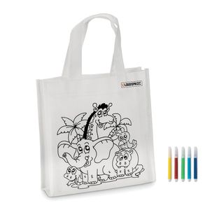 SHOOPIE Mini borsa shopper da colorare