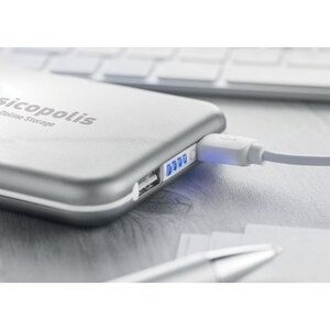 SOLARFLAT Power bank solare da 4000 mAh - GiftRetail MO9075