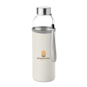 UTAH GLASS Eco-Friendly 500ml Glass Bottle with Neoprene Cover