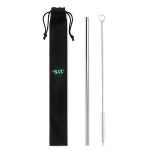 COLD STRAW Set cannuccia e spazzolina