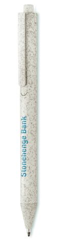 PECAS Eco-Friendly Wheat Straw and ABS Push Button Pen