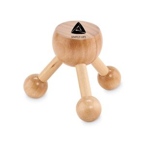 ASSA Natural Wooden Handheld Massager for Stress Relief
