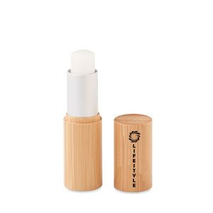 GLOSS LUX Vanilla SPF 10 Bamboo Case Natural Lip Balm