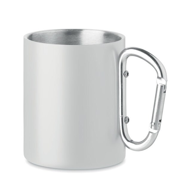 AROM Tazza in metallo c/moschettone - GiftRetail MO6918