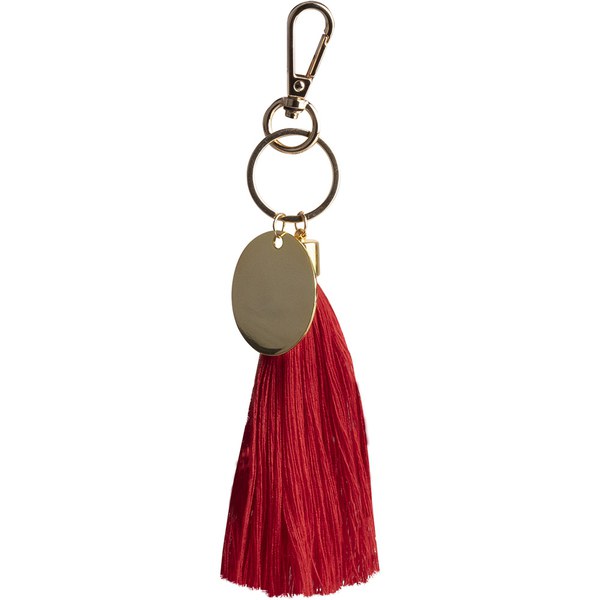 Goya 53026 - Portachiavi Metallo con Moschettone e Pompon Cotone POM-POM
