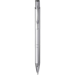 Moneta anodized aluminium click ballpoint pen (blue ink) - EgotierPro 107163