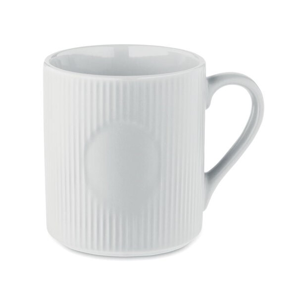 RIBMUG Tazza in ceramica a coste 340 m - GiftRetail MO2397