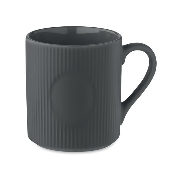 RIBMUG Tazza in ceramica a coste 340 m - GiftRetail MO2397