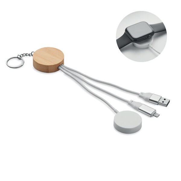 BULE Portachiavi con cavo 4 in 1 60W - GiftRetail MO2451
