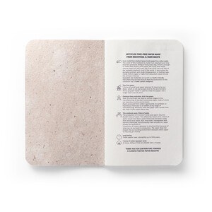 Block notes A6 con copertina flessibile fabbricata tramite la materia organica degli elefanti (80%) - Egotier 93291