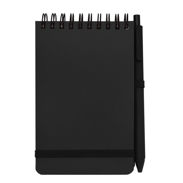 Thalaasa A6 hard cover ocean-bound notebook with ballpoint pen (black ink) - EgotierPro 107902