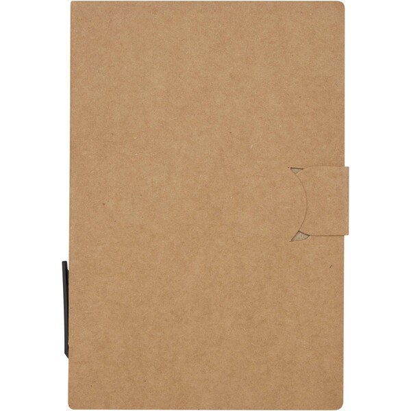 Blocchetto con foglietti adesivi e penna a sfera Swift (inchiostro nero) - EgotierPro 107989