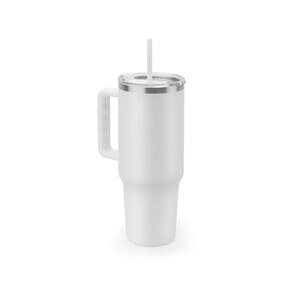 Tazza da viaggio grande in acciaio inossidabile (riciclata al 91%) con doppia parete isolata sottovuoto e finitura opaca da 1300 ml - Egotier 94373