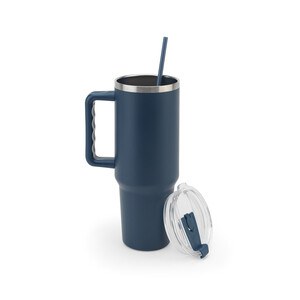 Tazza da viaggio grande in acciaio inossidabile (riciclata al 91%) con doppia parete isolata sottovuoto e finitura opaca da 1300 ml - Egotier 94373