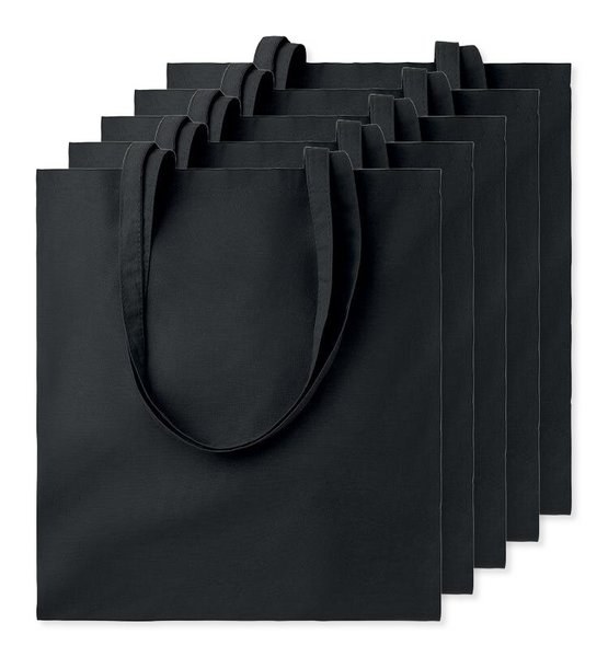 Pack da 5 GiftRetail MO9268 - COTTONEL COLOUR + Shopper in cotone 140gr