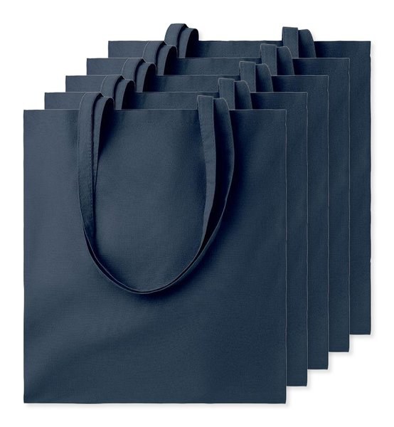 Pack da 5 GiftRetail MO9268 - COTTONEL COLOUR + Shopper in cotone 140gr