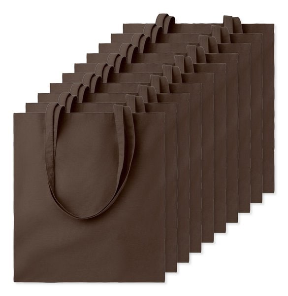 Pack da 10 GiftRetail MO9268 - COTTONEL COLOUR + Shopper in cotone 140gr