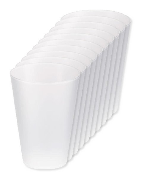 Pack da 10 GiftRetail MO6375 - FESTA LARGE Tazza per eventi riutilizzabile