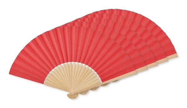 Pack of 50 GiftRetail MO6828 - FANNY PAPER Elegant Bamboo and Paper Handheld Fan