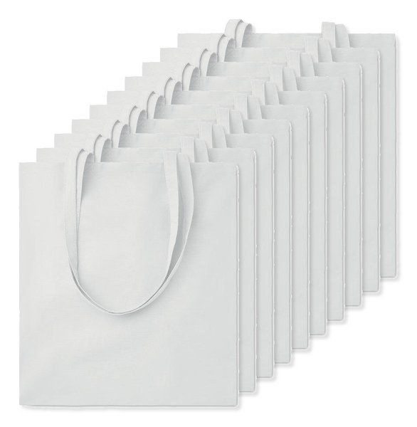 Pack of 100 GiftRetail MO9268 - COTTONEL COLOUR Eco-Friendly 140gsm Cotton Shopping Tote Bag