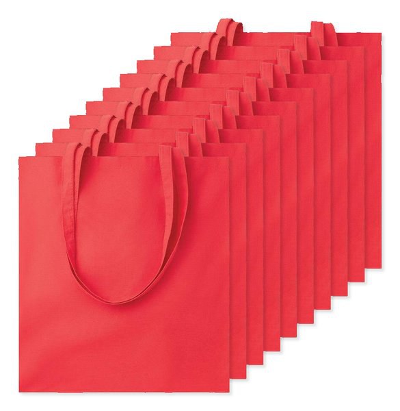 Pack da 100 GiftRetail MO9268 - COTTONEL COLOUR + Shopper in cotone 140gr