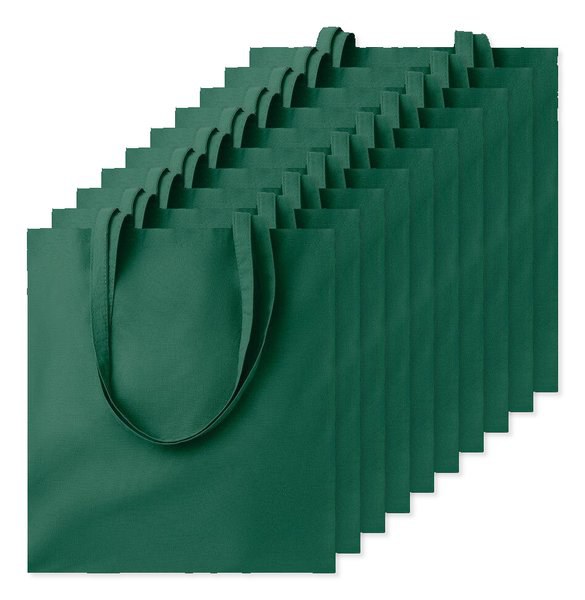 Pack of 100 GiftRetail MO9268 - COTTONEL COLOUR Eco-Friendly 140gsm Cotton Shopping Tote Bag