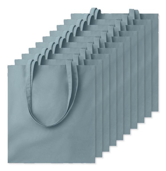 Pack da 100 GiftRetail MO9268 - COTTONEL COLOUR + Shopper in cotone 140gr