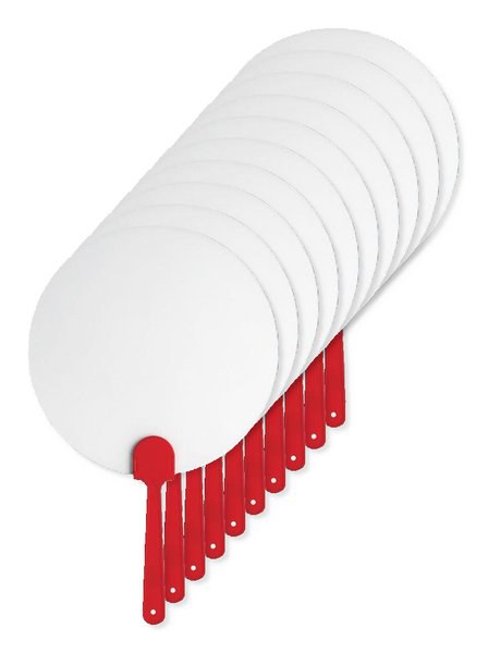 Pack da 10 GiftRetail IT3491 - PAYPAY Ventaglio rotondo in plastica