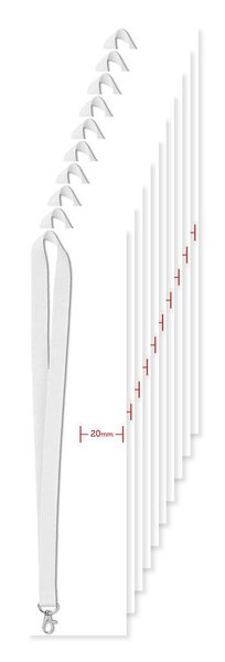 Pack da 10 GiftRetail MO9058 - SIMPLE LANY Cordino semplice LANY