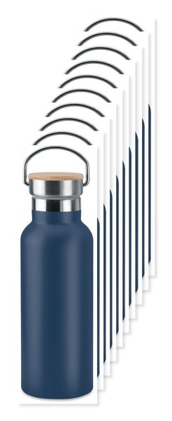 Pack da 100 GiftRetail MO9431 - HELSINKI Thermos doppio strato 500ml