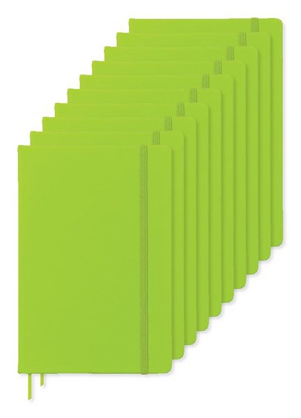 Pack of 100 GiftRetail MO1804 - ARCONOT Premium A5 Notebook with Elastic Closure