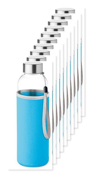 Pack da 10 GiftRetail MO9358 - UTAH GLASS La bottiglia di vetro UTAH GLASS 500 ml