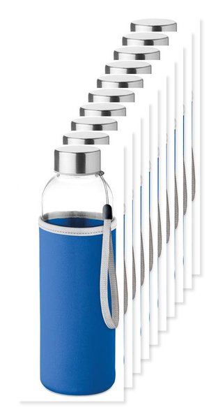 Pack da 100 GiftRetail MO9358 - UTAH GLASS La bottiglia di vetro UTAH GLASS 500 ml