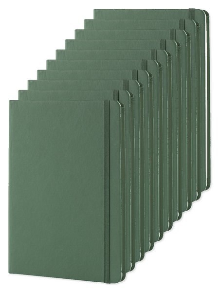 Pack da 10 Goya 30083 - Taccuino A5 con copertina in PU, elastico e 96 pagine LUXE