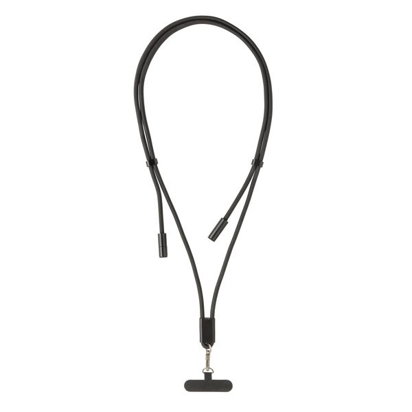 XD Collection P302.53 - Cavo lanyard 60W regolabile LoopAmp in rPET RCS 160cm
