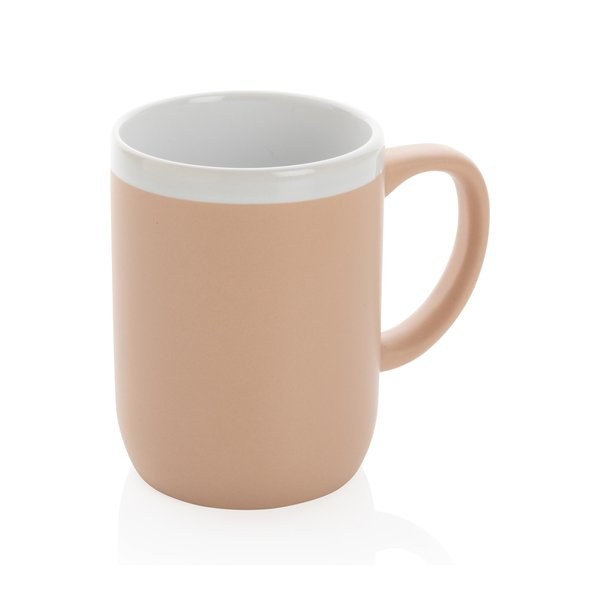 XD Collection P434.09 - Tazza in ceramica con bordo bianco 300ml