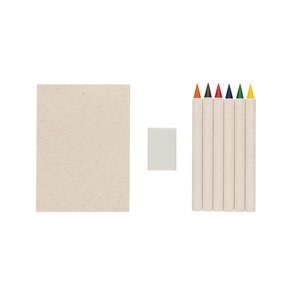 XD Collection P611.36 - Set di 6 matite colorate infinity Micky con blocchetto GRS