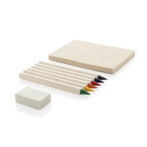 XD Collection P611.36 - Set di 6 matite colorate infinity Micky con blocchetto GRS