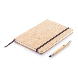XD Collection P773.77 - Taccuino A5 Cork con penna in bambù