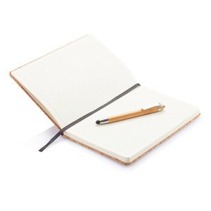 XD Collection P773.77 - Taccuino A5 Cork con penna in bambù