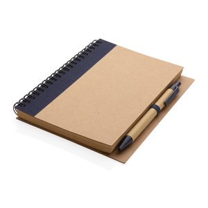 XD Collection P774.26 - Taccuino a spirale in cartoncino con penna